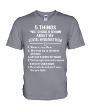 DENTAL HYGIENIST MOM V-Neck T-Shirt thumbnail