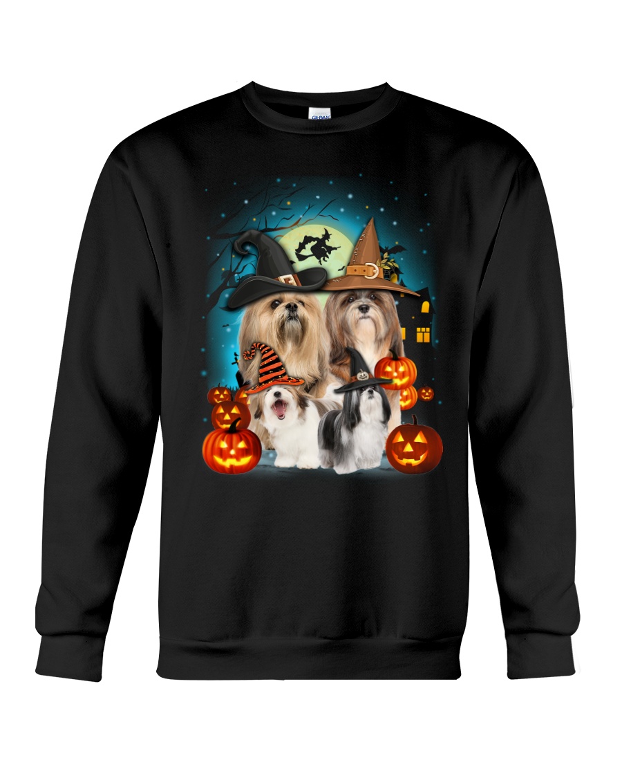 Lhasa Apso Halloween Crewneck Sweatshirt