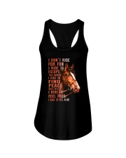 Horses-Ride To Feel Alive Ladies Flowy Tank thumbnail