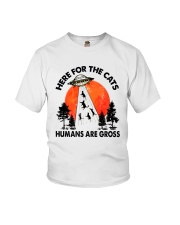 Here For Cats Youth T-Shirt thumbnail