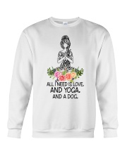 Yoga and a Dog Crewneck Sweatshirt thumbnail