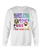 Pug And Goat Crewneck Sweatshirt front