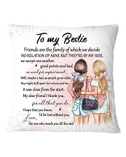 Family - To my bestie - By my side Square Pillowcase front