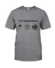 Simple Woman Fishing Classic T-Shirt front