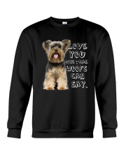 Yorkshire Terrier Love You More Than Woofs T5TS Crewneck Sweatshirt tile