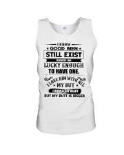 I know good men still exist Unisex Tank tile