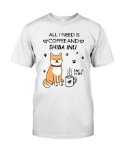 Coffee and Shiba Inu Classic T-Shirt thumbnail
