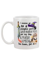 Havanese Pet My Dog Halloween Mug back