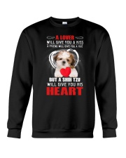 Shih Tzu Camp Mau Black Crewneck Sweatshirt thumbnail