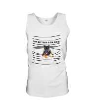 German Shepherd In The Blinds Unisex Tank thumbnail