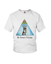 Australian Shepherd Priority Pyramid Youth T-Shirt thumbnail