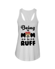 Shiba Inu Being a mom is ruff Ladies Flowy Tank thumbnail