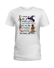Leonberger Pet My Dog Halloween Ladies T-Shirt thumbnail