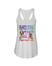 German Shepherd And Goat Ladies Flowy Tank thumbnail