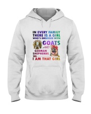 German Shepherd And Goat Hooded Sweatshirt thumbnail
