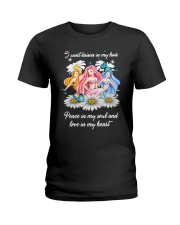 Mermaid Daisy Peace Love T5TE Ladies T-Shirt thumbnail