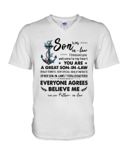 Family To my Great Son-in-law V-Neck T-Shirt thumbnail