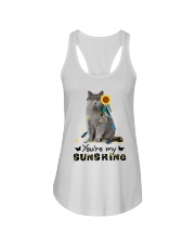 Cat - You are my sunshine Ladies Flowy Tank thumbnail