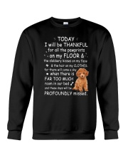 Poodle Thankful Crewneck Sweatshirt thumbnail