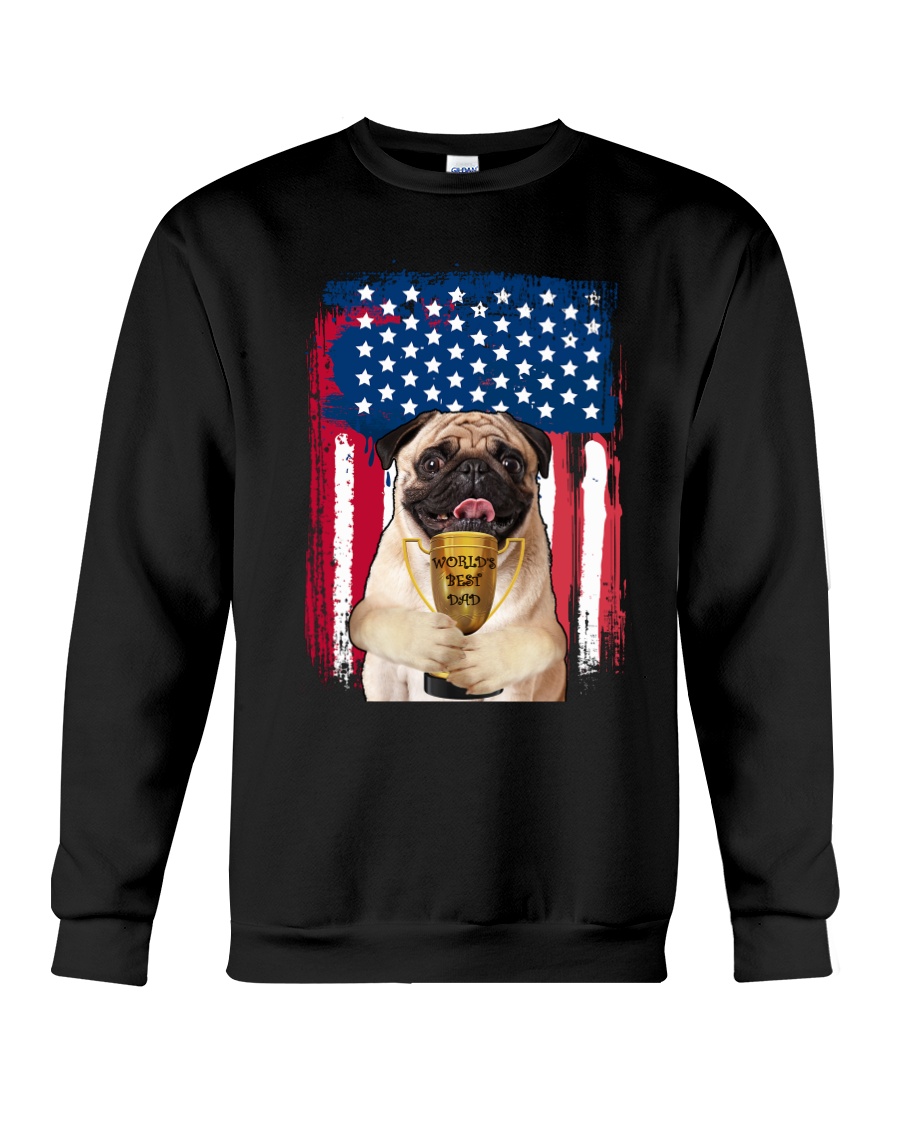 Pug - World's best dad Crewneck Sweatshirt