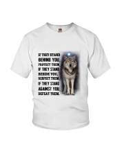 Wolf Camp Mau White Youth T-Shirt thumbnail