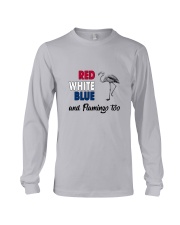 Red White Blue Flamingo Long Sleeve Tee thumbnail