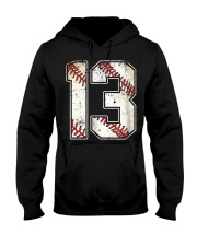13 Baseball Jersey Number 13 Re Hooded Sweatshirt thumbnail