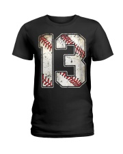 13 Baseball Jersey Number 13 Re Ladies T-Shirt thumbnail