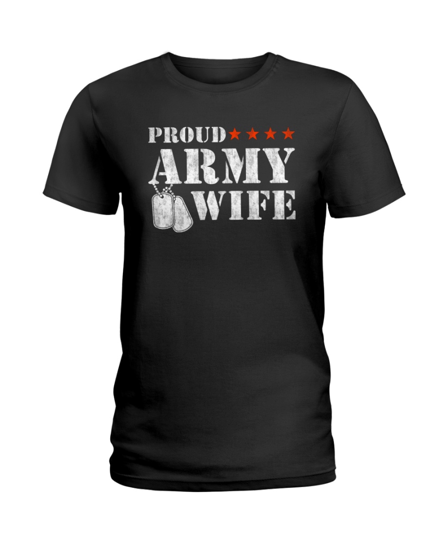 Proud army wife Ladies T-Shirt