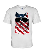 4th July V-Neck T-Shirt thumbnail