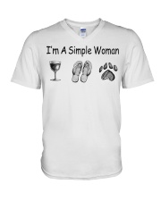I'm a simple Woman V-Neck T-Shirt thumbnail