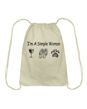 I'm a simple Woman Drawstring Bag thumbnail