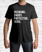 Husband Daddy Protector Hero Classic T-Shirt lifestyle-mens-crewneck-front-1