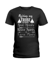 Kind Hearts Brave Spirits Fierce Minds Ladies T-Shirt tile