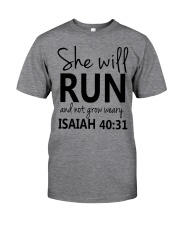 She Will Run And Not Grow Weary Classic T-Shirt thumbnail