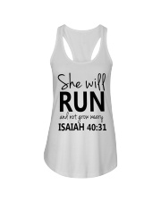 She Will Run And Not Grow Weary Ladies Flowy Tank thumbnail
