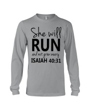 She Will Run And Not Grow Weary Long Sleeve Tee thumbnail