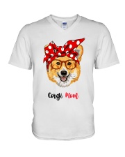 Corgi Mom V-Neck T-Shirt thumbnail