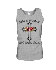 Just A Woman Who Loves Jesus Unisex Tank thumbnail