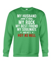 My Husband is Hot as Hell Crewneck Sweatshirt thumbnail