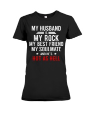 My Husband is Hot as Hell Premium Fit Ladies Tee thumbnail