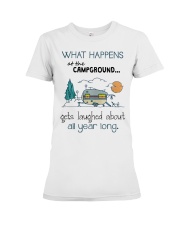 What happens at the Campground Premium Fit Ladies Tee thumbnail