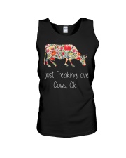 I Just Freaking Love Cows Unisex Tank thumbnail