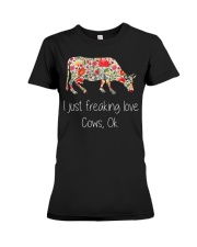 I Just Freaking Love Cows Premium Fit Ladies Tee thumbnail