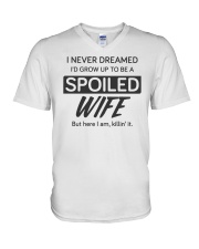 Spoiled Wife Killin' It V-Neck T-Shirt thumbnail