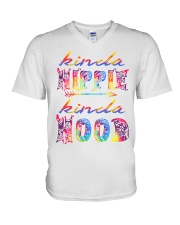 Kinda Hippie Kinda Hood V-Neck T-Shirt thumbnail