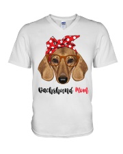 Dachshund Mom V-Neck T-Shirt thumbnail
