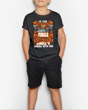 IF YOU MESS WITH ME MY FUNCLE IS COMING AFTER YOU Youth T-Shirt lifestyle-youth-tshirt-front-1