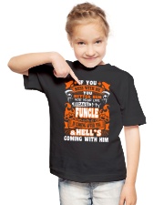 IF YOU MESS WITH ME MY FUNCLE IS COMING AFTER YOU Youth T-Shirt lifestyle-youth-tshirt-front-2