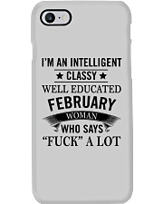 I'M AN INTELLIGENT FEBRUARY WOMAN Phone Case thumbnail